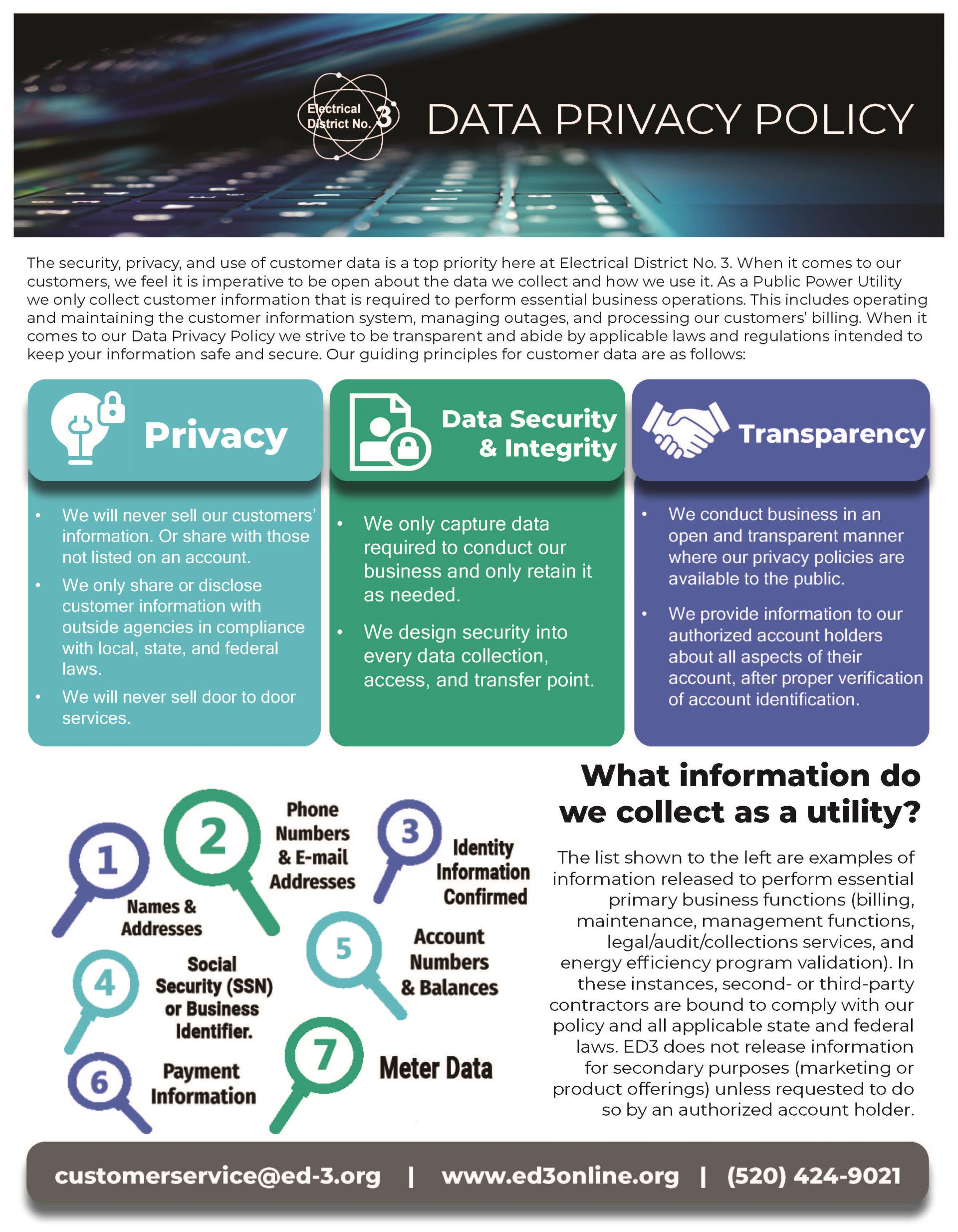 Data Privacy Policy Flyer